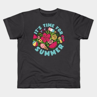 Cute summer design it is summer Kids T-Shirt